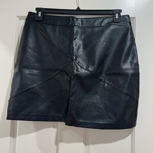 Black Leather Skirt